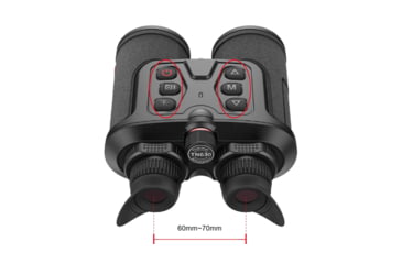 Image of Guide Sensmart TN series LRF TN450 3.2-12.8x50mm Thermal Binocular, 400x300, Black, TN450LRF