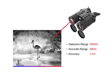 Image of Guide Sensmart TN series LRF TN450 3.2-12.8x50mm Thermal Binocular, 400x300, Black, TN450LRF