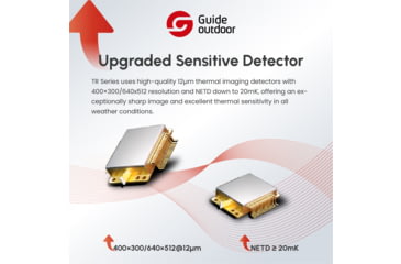 Image of Guide USA TR Series 430A 3.3-13.2x35mm Thermal Rifle scope, 50 Hz, 400x300, TR430-A