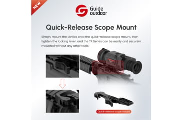 Image of Guide USA TR Series 430A 3.3-13.2x35mm Thermal Rifle scope, 50 Hz, 400x300, TR430-A
