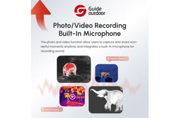 Image of Guide USA TR Series 430A 3.3-13.2x35mm Thermal Rifle scope, 50 Hz, 400x300, TR430-A