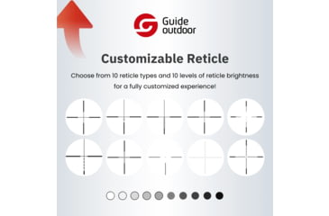 Image of Guide USA TR Series 430A 3.3-13.2x35mm Thermal Rifle scope, 50 Hz, 400x300, TR430-A