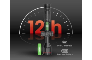 Image of Guide Sensmart TU 635 L 3.0 3x35mm 30mm Tube Thermal Rifle Scope, LRF, Black, TU635L