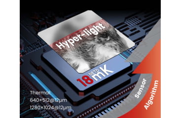 Image of Guide Sensmart TU 650 M 3.0 3.7x50mm 30mm Tube Thermal Rifle Scope, LRF, Black, TU650M