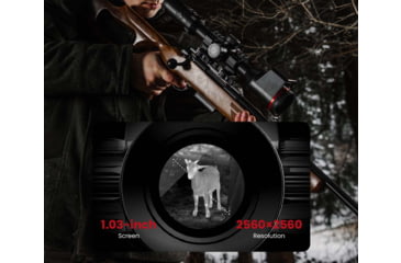 Image of Guide Sensmart TU 650 M 3.0 3.7x50mm 30mm Tube Thermal Rifle Scope, LRF, Black, TU650M