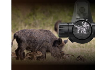 Image of Guide Sensmart TU Series TU431 LRF 2.6-10,4x35mm Thermal Rifle Scope and Range Finder, 400x300, Black, TU431LRF