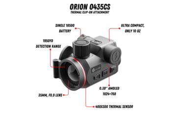 Image of Guide USA 0435CS 1x35mm Thermal Clip-On
