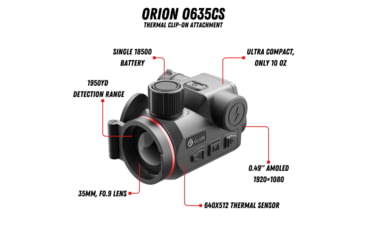 Image of Guide USA 0635CS 1x35mm Thermal Clip-On
