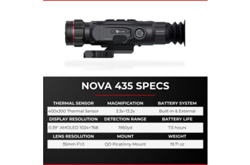 Image of Guide USA N435 3.3-13.2x35mm Thermal Rifle Scope