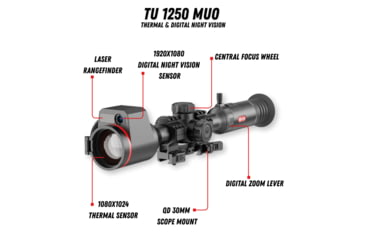 Image of Guide USA TU1250 LRF MUO 2-32x50mm 30mm Tube Thermal Rifle Scope