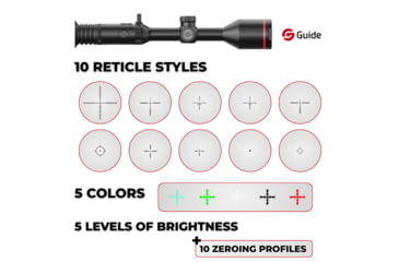 Image of Guide USA TU650 LRF PRO 3.7-29.6x50mm 30mm Tube Thermal Rifle Scope