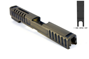 Image of Gun Cuts Annihilator for Sig Sauer P320 Full Size/M17, Optic Cut, Battleworn Gold, GC-P320F-ANH-GOLBW-RMR