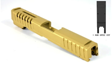 Image of Gun Cuts Annihilator for Sig Sauer P320 Full Size/M17, Optic Cut, Gold, GC-P320F-ANH-GOL-RMR