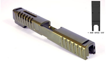 Image of Gun Cuts Annihilator for Sig Sauer P320 Full Size/M17, Optic Cut, Leprechaun Gold, GC-P320F-ANH-LGO-RMR