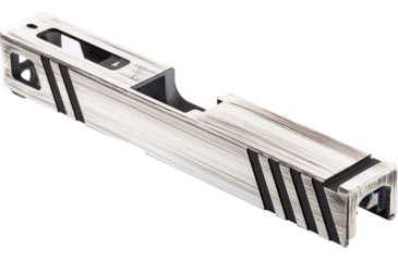 Image of Gun Cuts Apprentice Slide for Glock 19, No Optic Cut, Battleworn White, GC-G19-APP-SWHBW-NO