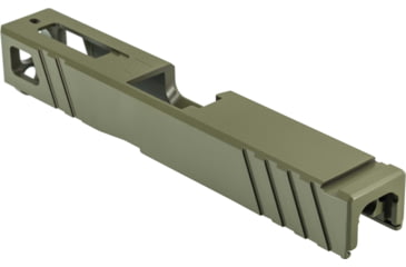 Image of Gun Cuts Apprentice Slide for Glock 19, No Optic Cut, Noveske Bazooka Green, GC-G19-APP-NBG-NO