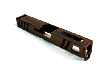 Image of Gun Cuts Apprentice Slide for Glock 19, Optic Cut, Battleworn Copper, GC-G19-APP-COPBW-RMR