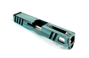 Image of Gun Cuts Apprentice Slide for Glock 19, Optic Cut, Battleworn Robbins Egg Blue, GC-G19-APP-REBBW-RMR