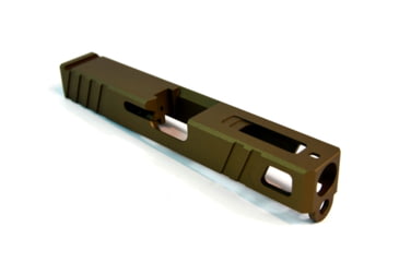 Image of Gun Cuts Apprentice Slide for Glock 19, Optic Cut, Burnt Bronze, GC-G19-APP-BBR-RMR