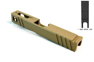 Image of Gun Cuts Apprentice Slide for Glock 19, Optic Cut, Desert Sand, GC-G19-APP-DSA-RMR