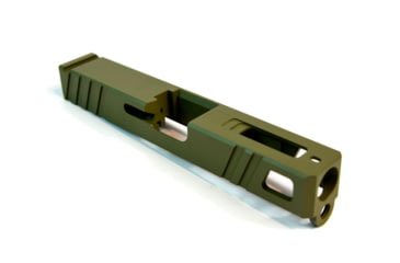 Image of Gun Cuts Apprentice Slide for Glock 19, Optic Cut, Noveske Bazooka Green, GC-G19-APP-NBG-RMR
