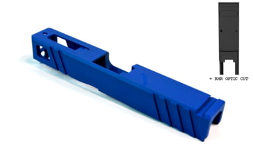 Image of Gun Cuts Apprentice Slide for Glock 19, Optic Cut, NRA Blue, GC-G19-APP-NBL-RMR