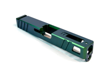 Image of Gun Cuts Apprentice Slide for Glock 19, Optic Cut, Radioactive Green, GC-G19-APP-RGR-RMR