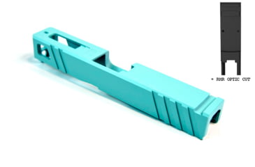 Image of Gun Cuts Apprentice Slide for Glock 19, Optic Cut, Robbins Egg Blue, GC-G19-APP-REB-RMR