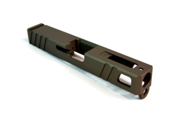 Image of Gun Cuts Apprentice Slide for Glock 19, Optic Cut, Smoked Bronze, GC-G19-APP-SBR-RMR