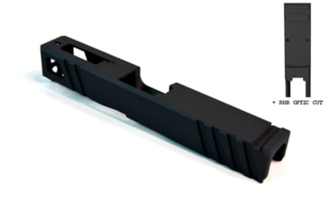 Image of Gun Cuts Apprentice Slide for Glock 19, Optic Cut, Sniper Gray, GC-G19-APP-SGR-RMR