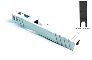 Image of Gun Cuts Apprentice Slide for Glock 19, Optic Cut, Stormtooper White, GC-G19-APP-SWH-RMR