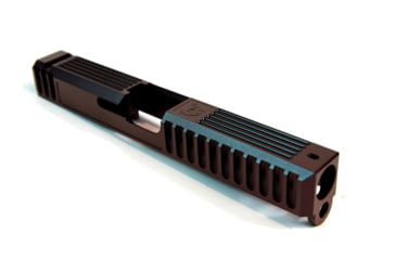 Image of Gun Cuts Bulldog Slide for Glock 17, No Optic Cut, Black Cherry Bomb, GC-G17-BUL-BCB-NO