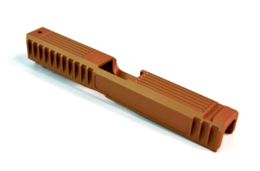 Image of Gun Cuts Bulldog Slide for Glock 17, No Optic Cut, Copper, GC-G17-BUL-COP-NO