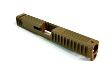 Image of Gun Cuts Bulldog Slide for Glock 17, No Optic Cut, Coyote Tan, GC-G17-BUL-CTA-NO