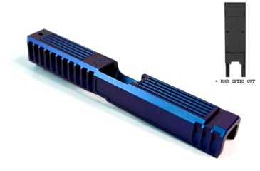 Image of Gun Cuts Bulldog Slide for Glock 17, Optic Cut, Arctic Laser Blue, GC-G17-BUL-ALS-RMR