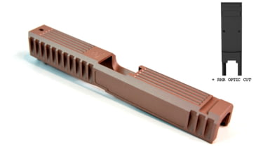 Image of Gun Cuts Bulldog Slide for Glock 17, Optic Cut, Rose Gold, GC-G17-BUL-RGO-RMR