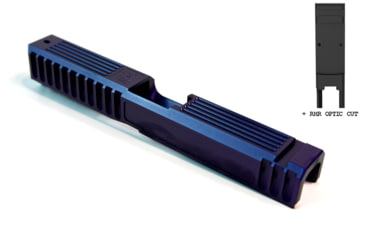 Image of Gun Cuts Bulldog Slide for Glock 17, Optic Cut, Royal Purple, GC-G17-BUL-RPR-RMR