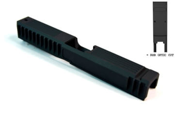 Image of Gun Cuts Bulldog Slide for Glock 17, Optic Cut, Sniper Gray, GC-G17-BUL-SGR-RMR