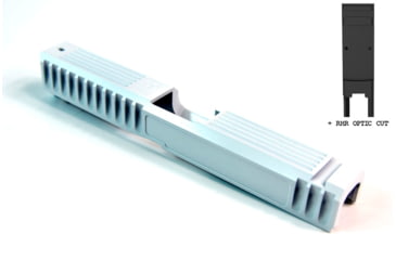 Image of Gun Cuts Bulldog Slide for Glock 17, Optic Cut, Stormtooper White, GC-G17-BUL-SWH-RMR