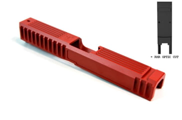 Image of Gun Cuts Bulldog Slide for Glock 17, Optic Cut, USMC Red, GC-G17-BUL-URE-RMR