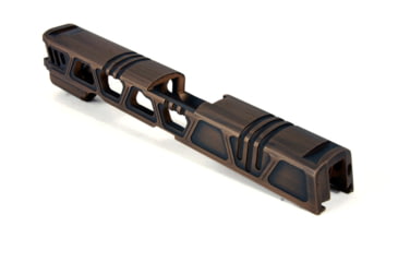 Image of Gun Cuts Cyberpunk for Sig Sauer P320 Full Size/M17, No Optic Cut, Battleworn Copper, GC-P320F-CYB-COPBW-NO