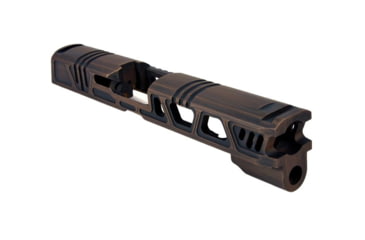 Image of Gun Cuts Cyberpunk for Sig Sauer P320 Full Size/M17, No Optic Cut, Battleworn Copper, GC-P320F-CYB-COPBW-NO