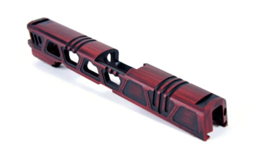 Image of Gun Cuts Cyberpunk for Sig Sauer P320 Full Size/M17, No Optic Cut, Battleworn USMC Red, GC-P320F-CYB-UREBW-NO