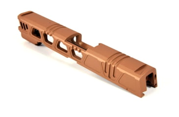 Image of Gun Cuts Cyberpunk for Sig Sauer P320 Full Size/M17, No Optic Cut, Copper, GC-P320F-CYB-COP-NO