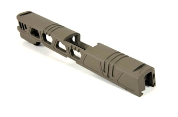 Image of Gun Cuts Cyberpunk for Sig Sauer P320 Full Size/M17, No Optic Cut, Flat Dark Earth, GC-P320F-CYB-FDE-NO