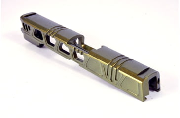 Image of Gun Cuts Cyberpunk for Sig Sauer P320 Full Size/M17, No Optic Cut, Leprechaun Gold, GC-P320F-CYB-LGO-NO
