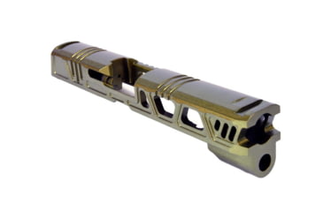Image of Gun Cuts Cyberpunk for Sig Sauer P320 Full Size/M17, No Optic Cut, Leprechaun Gold, GC-P320F-CYB-LGO-NO