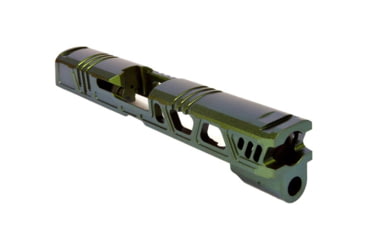 Image of Gun Cuts Cyberpunk for Sig Sauer P320 Full Size/M17, No Optic Cut, Radioactive Green, GC-P320F-CYB-RGR-NO