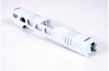 Image of Gun Cuts Cyberpunk for Sig Sauer P320 Full Size/M17, No Optic Cut, Stormtooper White, GC-P320F-CYB-SWH-NO