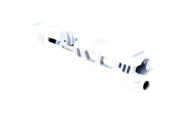 Image of Gun Cuts Cyberpunk for Sig Sauer P320 Full Size/M17, No Optic Cut, Stormtooper White, GC-P320F-CYB-SWH-NO